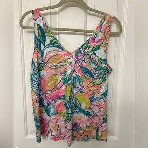 Lilly Pulitzer Multicolor Gigi V-neck Cotton Tank